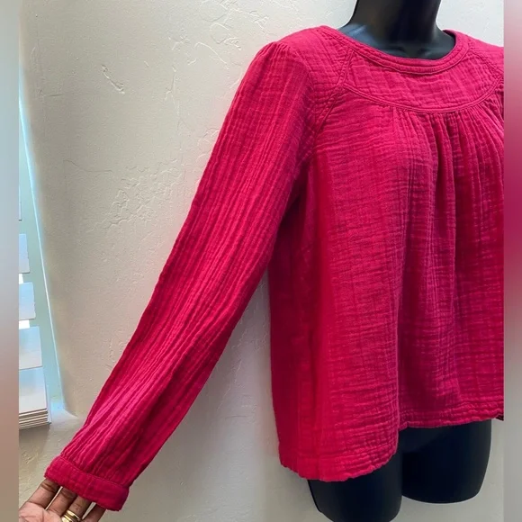 XiRENA Long Sleeve Pink Top Size S - Picture 2 of 11